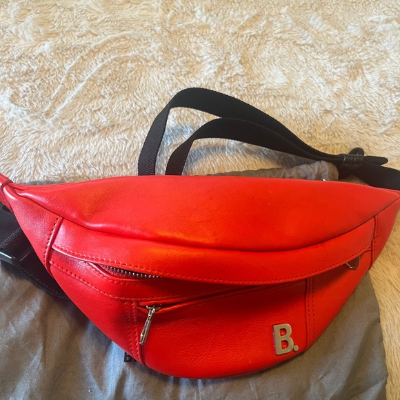 Balenciaga Red Leather Satchel - Picture 4 of 5